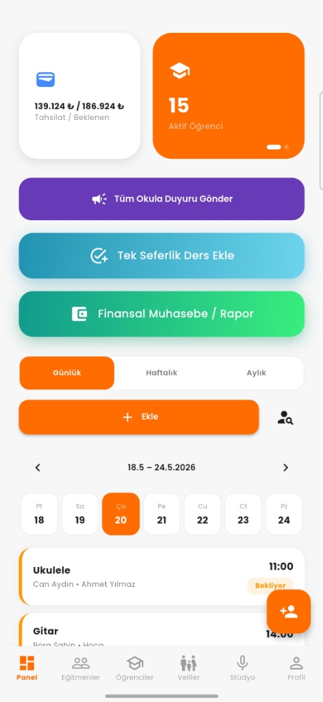 courseart Dashboard