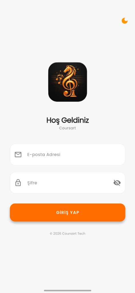 courseart Giriş Ekranı